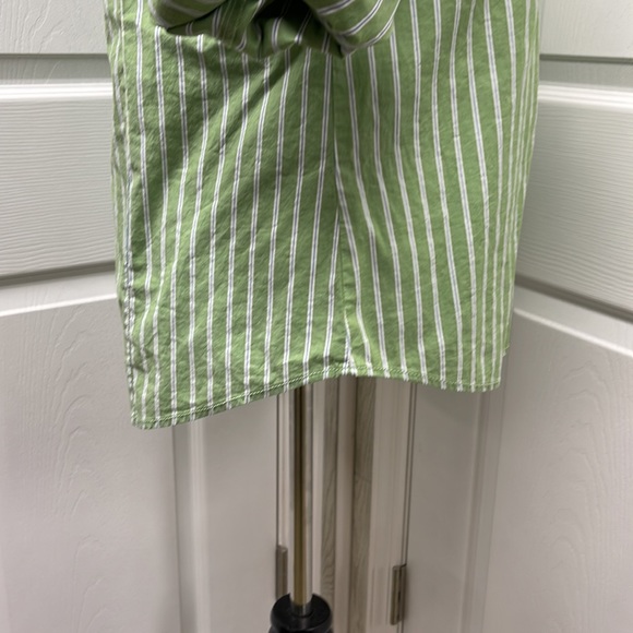 L.L. Bean Striped Cotton Roll-Tab Shirt Large - Picture 8 of 12